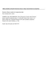 Random effects models for longitudinal data