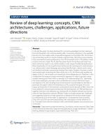 Review of deep learning: concepts, CNN architectures, challenges, applications, future directions