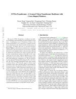 CSWin Transformer: A General Vision Transformer Backbone with Cross-Shaped Windows