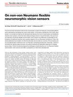 On non-von Neumann flexible neuromorphic vision sensors
