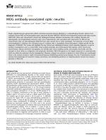 MOG antibody-associated optic neuritis