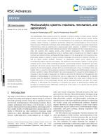 Photocatalytic systems: reactions, mechanism, and applications