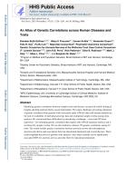 An Atlas of Genetic Correlations across Human Diseases and Traits
