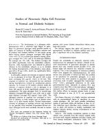 Studies of Pancreatic Alpha Cell Function in Normal and Diabetic Subjects
