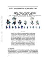L4GM: Large 4D Gaussian Reconstruction Model