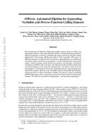 APIGen: Automated Pipeline for Generating Verifiable and Diverse Function-Calling Datasets