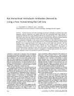 Rat Monoclonal Antitubulin Antibodies Derived by Using a New Nonsecreting Rat Cell Line