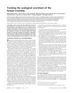 Tracking the ecological overshoot of the human economy