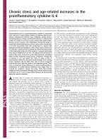 Chronic stress and age-related increases in the proinflammatory cytokine IL-6
