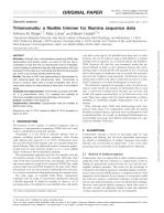 Trimmomatic: a flexible trimmer for Illumina sequence data