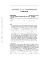 Transformers for Low-Resource Languages: Is Féidir Linn!