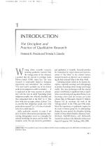 INTRODUCTION The Discipline and Practice of Qualitative Research
