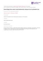 Assemblage time series reveal biodiversity change but not systematic loss