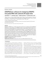 CRISPRdirect: software for designing CRISPR/Cas guide RNA with reduced off-target sites