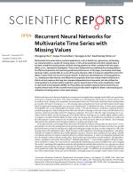 Recurrent Neural Networks for Multivariate Time Series with Missing Values