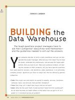 BUILDING the Data Warehouse