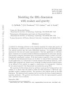 Modeling the fifth dimension with scalars and gravity