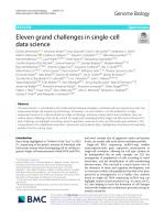 Eleven grand challenges in single-cell data science