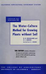 The Water-Culture Method for Growing Plants without Soil