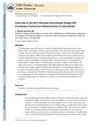 Overview of the 2012 Revised International Chapel Hill Consensus Conference Nomenclature of Vasculitides