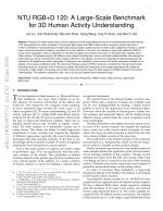 NTU RGB+D 120: A Large-Scale Benchmark for 3D Human Activity Understanding