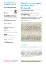 Principal component analysis: a review and recent developments