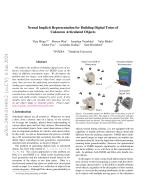 Neural Implicit Representation for Building Digital Twins of Unknown Articulated Objects