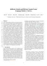 Jailbreak Attacks and Defenses Against Large Language Models: A Survey