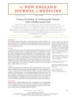 Primary Prevention of Cardiovascular Disease with a Mediterranean Diet