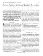 System Analysis via Integral Quadratic Constraints