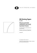 Mutual guarantee institutions and small business finance