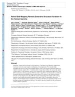 Paired-End Mapping Reveals Extensive Structural Variation in the Human Genome