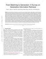 From Matching to Generation: A Survey on Generative Information Retrieval