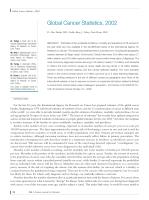 Global Cancer Statistics, 2002