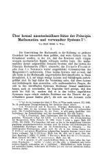 Über formal unentscheidbare Sätze der Principia Mathematica und verwandter Systeme I