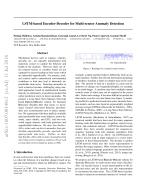 LSTM-based Encoder-Decoder for Multi-sensor Anomaly Detection