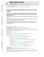 The genetic architecture of biological age in nine human organ systems
