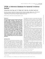 VFDB: a reference database for bacterial virulence factors