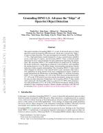 Grounding DINO 1.5: Advance the “Edge” of Open-Set Object Detection