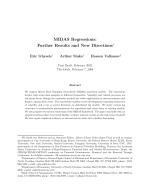 MIDAS Regressions: Further Results and New Directions