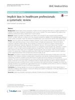 Implicit bias in healthcare professionals: a systematic review