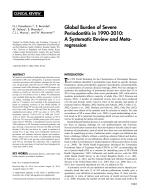 Global Burden of Severe Periodontitis in 1990-2010: A Systematic Review and Meta-regression