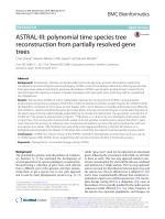 ASTRAL-III: polynomial time species tree reconstruction from partially resolved gene trees