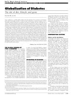Globalization of Diabetes: The role of diet, lifestyle, and genes