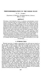 PHOTODIMERIZATION IN THE SOLID STATE