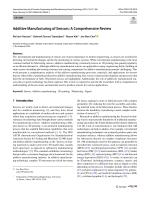 Additive Manufacturing of Sensors: A Comprehensive Review