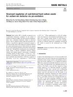 Structural regulation of coal-derived hard carbon anode for sodium-ion batteries via pre-oxidation