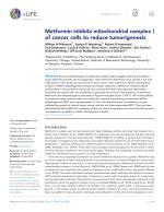 Metformin inhibits mitochondrial complex I of cancer cells to reduce tumorigenesis