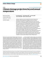 Climate damage projections beyond annual temperature