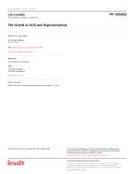 The World as Will and Representation